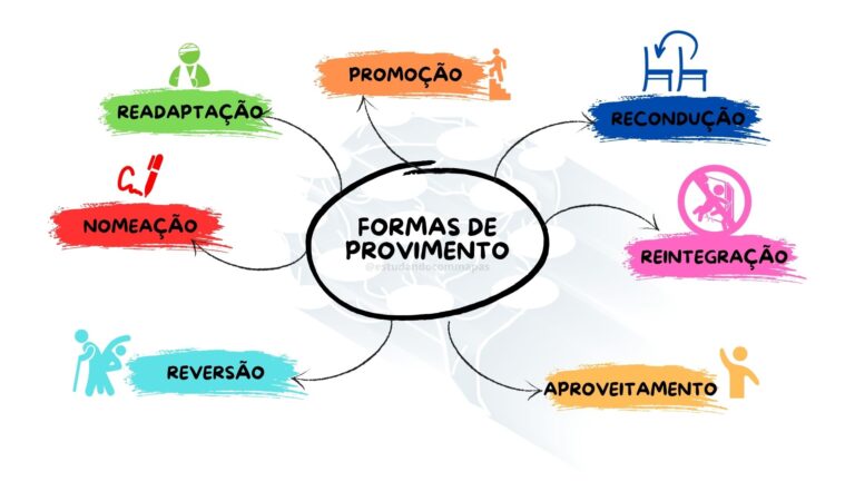 mapa mental resumindo formas de provimento